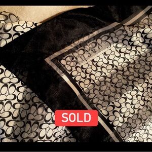 Coach Large Silk Wrap Scarf